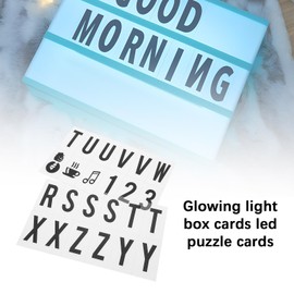 OTOTEC Cinematic Light up Sign Extra Letter Packs Cinema Style Apply to A4 Light box 104pcs Black Letters & Symbols