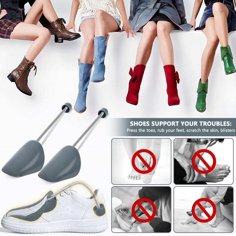 GUHAOOL 5 Pairs Shoe Stretcher Shoe Shaper, Plastic Shoe Stretcher,
