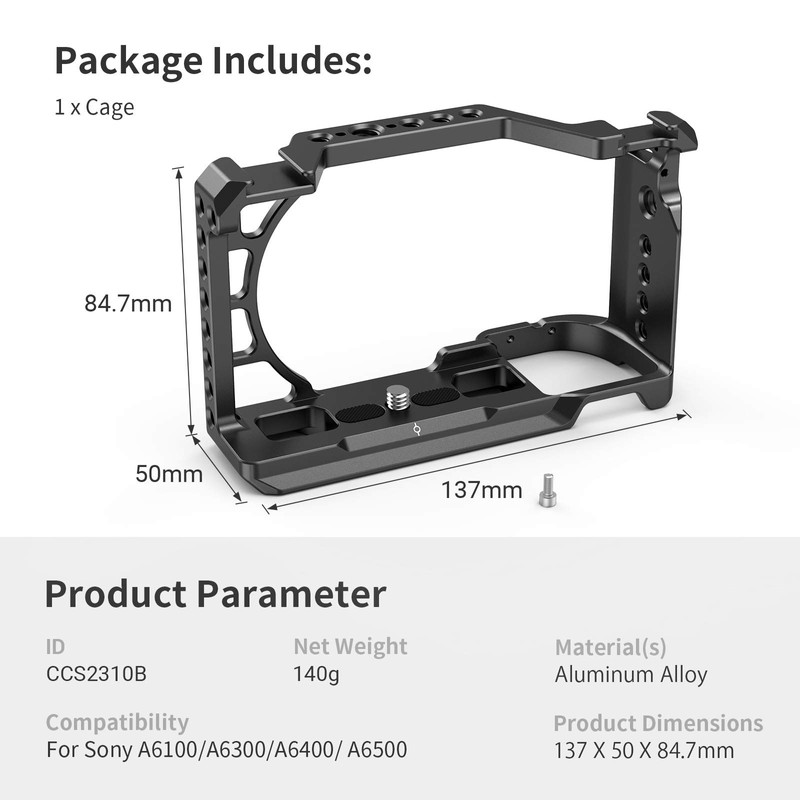 SMALLRIG A6400 Cage for Sony A6400-2310