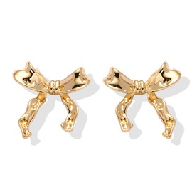 Bow Earrings for Women Trendy Rhinestone Bow Stud Earrings Gold Bow Dangle Earrings for Women Long Crystal Tassel Drop Earrings Prom Wedding Earrings Christmas Gifts Stocking Stuffers