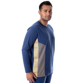 INTIMO Star Trek Discovery Men's Command Uniform Costume Sleepwear Pajama Set (Large)