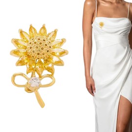 1 Piece Pin Enamel Brooch Metal Sunflower Brooch Pin DIY Creation Enamel Pin for Backpacks Jewellery Hats Jacket Decoration Funny Pin