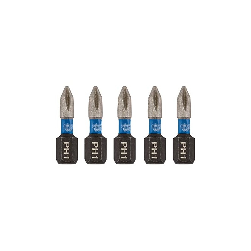 Draper 04934 Cross Slot/PH Type Impact Screwdriver Bits, No.1 x