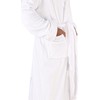 NY Threads Luxurious Mens Shawl Collar Fleece Bathrobe Long Spa