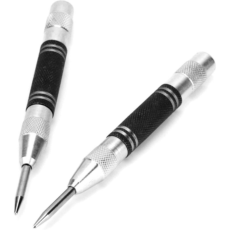 Automatic Centre Punch, Spring-Loaded Centre Punch with Adjustable One-Hand Spring