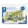 STAEDTLER Pigment brush pen Design Journey, pigmented premium drawing ink,