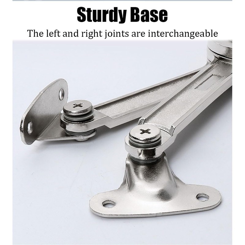 2Pcs Soft Close Lid Support Hinges 110° Folding Lid Stay