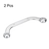 sourcing map 2pcs Half Moon Double Box Wrench Metric 11mm