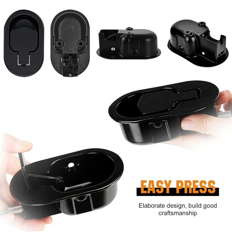 Recliner Replacement Parts,2PCS Universal Black Metal Pull Recliner Handle,Sofa Chair