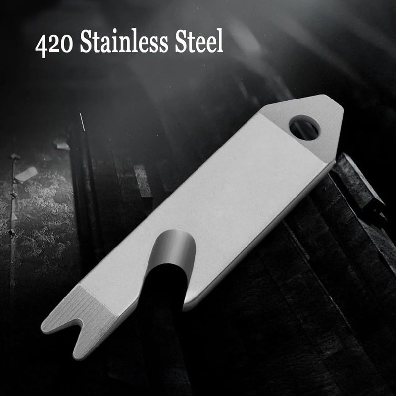 Mini EDC Pry Bar - Small Keychain Prybar Multitool for