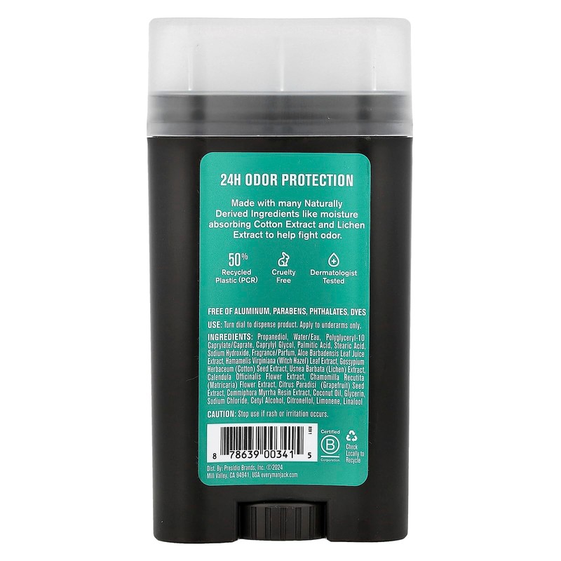 EVERY MAN JACK Sea Salt Deodorant, 3 OZ