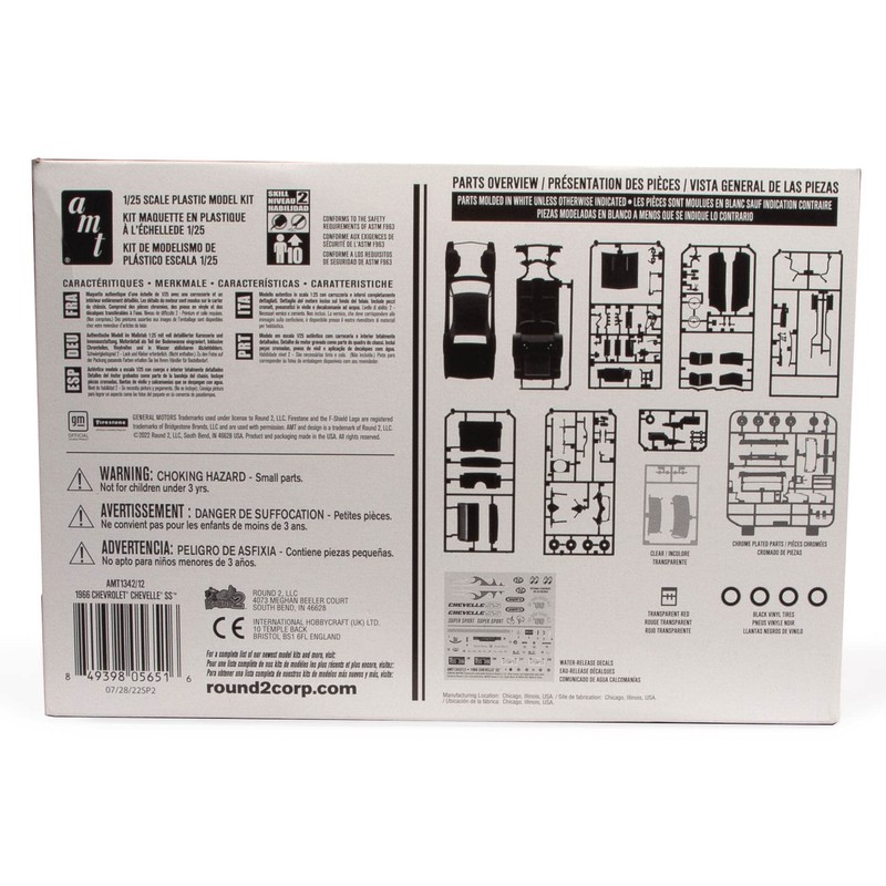 AMT 1966 Chevy Chevelle SS 1:25 Scale Model Kit