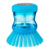 Dlux Soap Dispensing Palm Brush Storage Set, Kitchen Brush with Holder for Pot Pan Sink Cleaning, 1 Set