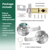 Onedaful Cuzofu Privacy Indicator Lever Lock Inuse or Vacant, Occupied