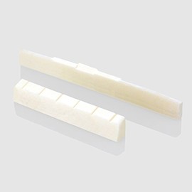 VANSON 52mm Plain Bone Nut & 80mm Compensated Saddle for Classical Guitars PLCMP+