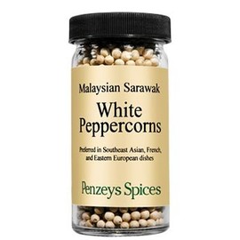 Whole Sarawak White Peppercorns By Penzeys Spices 2.4 oz 1/2 cup jar (Pack of 1)