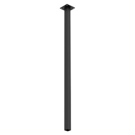 Olio Home Mailbox Post 58 x 2 x 2 inches - Heavy Duty Steel Mail Box Post with Black Powder Coating Surface - In-Ground Post for Concrete Roadside, Lawn or Sidewalk.