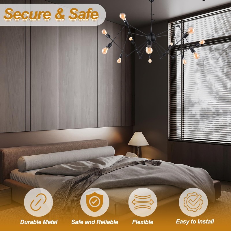 PATIKIL 5Set 11.8" M10 x 1mm Fine Thread Threaded Extension