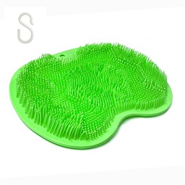 T・O・T Foot Brush, Foot Wash Mat, Deodorizer, Foot Brush, Body Brush, Foot Odor, Antibacterial, Exfoliating Care, Foot Massage (Green)