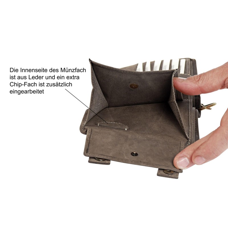 Harrys-Collection Wallet Made of High-Quality Vintage Leather + RFID with