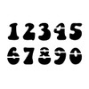GROOVY TIME Numbers Stencil - 3 Inch Basic 60s 70s