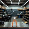 Orange Heavy Duty 7" EXTRA LONG External Straight Retaining Ring