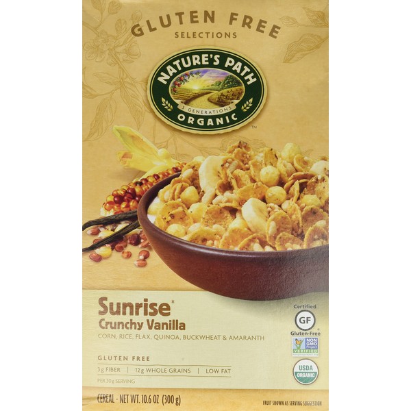 Organic Sunrise Crunchy Vanilla Cereal , 10.6 oz (300 g), Nature's Path