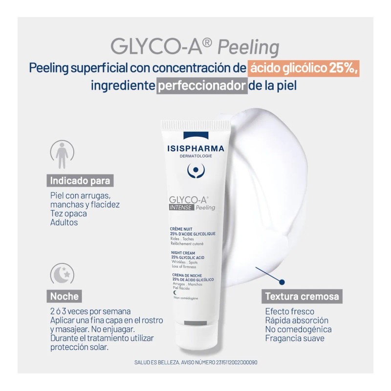 Isispharma Glyco A Intense Peeling Ácido Glicólico 25% 30ml