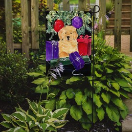 Caroline's Treasures SS8581GF Golden Retriever Garden Flag Mailbox Flag Decorative Yard Flag Banner Outside Patio Artwork Yard Flower Beds, Garden Size, Multicolor