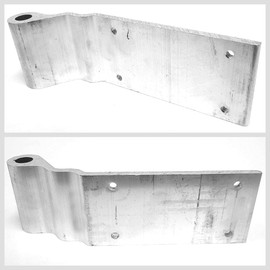 4PCs Aurora Aluminum Metallic Mill Trailmobile Style 4-Hole 2-7/8" x 9-1/8" Door Hinge Semi Commercial Truck Trailer