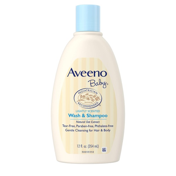 Aveeno - Baby Wash & Shampoo Natural Oat Formula Lightly Scented - 12 oz.