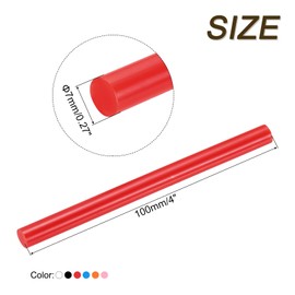 uxcell 30pcs Mini Hot Glue Gun Sticks 4-inchx0.27-inch High Sticky Small Hot Glue Sticks, 6 Colors