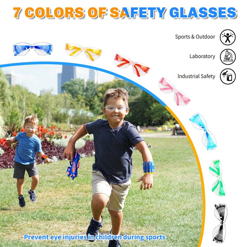Pandahero Kids Safety Glasses Bulk-28 Pack Child Size Safety Goggles,