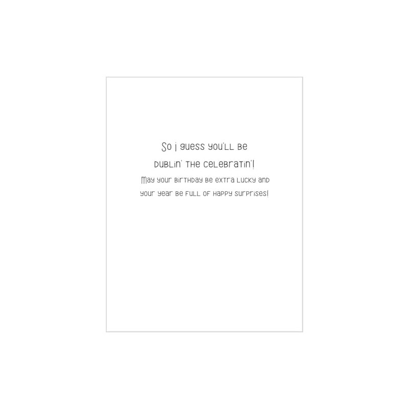 Greeting Card It's Your Birthday and St. Patrick's Day Guess