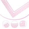 TIESOME 2 Pieces L-Square Rule Clear Sewing Ruler, Plastic Measure