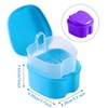 Retainer Case Denture Bath Box Easy Clean with Strainer Basket