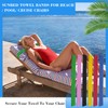 6 Pack Towel Bands for Sun Loungers, Sunbed Towel Bands