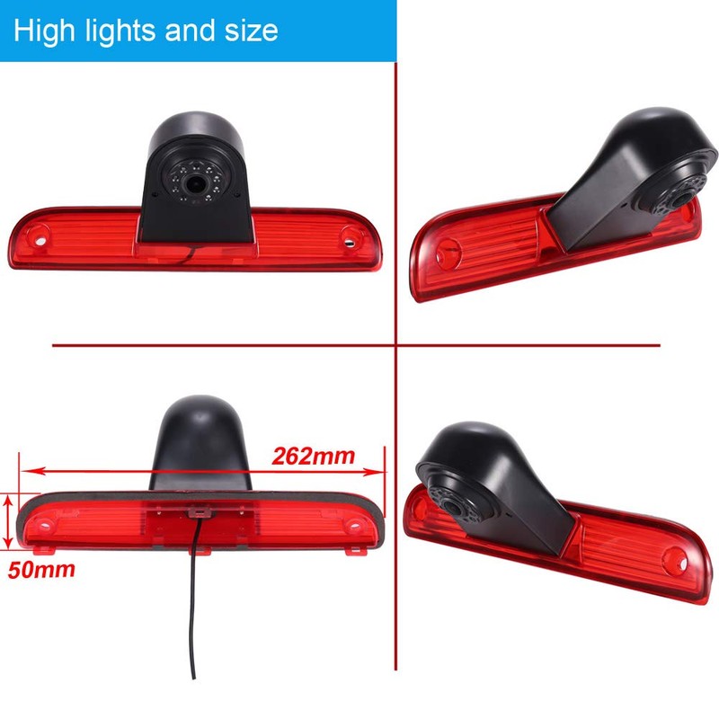 Car Third Roof Brake Lamp Camera Brake Light Rear View
