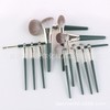 Makeup Brush Soft Brush Beauty Green 14 pieces 2ea