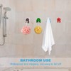 OUNONA Suction Cup Hooks, Cute, Bath, Strong, 6 Pieces, Wall