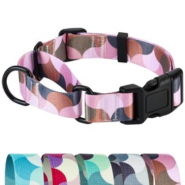 GUXL Martingale Dog Collars,Adjustable Soft Nylon Slip Collar Quick Release Buckle,No Pull Dog Training Collar for Large Medium Small Dogs