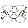 Foster Grant Men's Council Rectangular Reading Glasses, Gunmetal and Black,