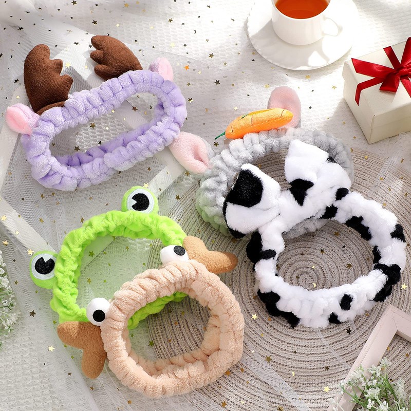 Jutom 6 Piezas Diademas de Spa con Temática de Animales