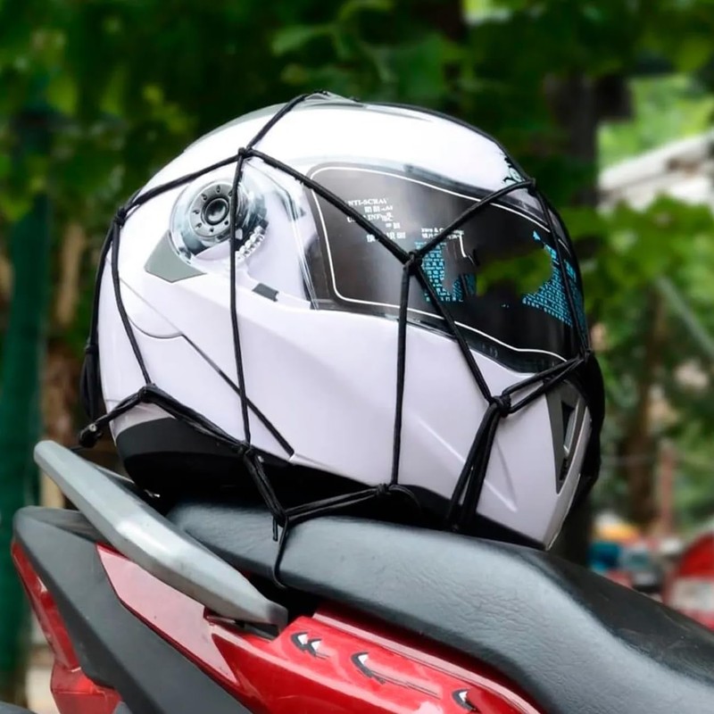 Lecute Red Malla Elástica Carga Motocicleta Red de Equipaje Expandible