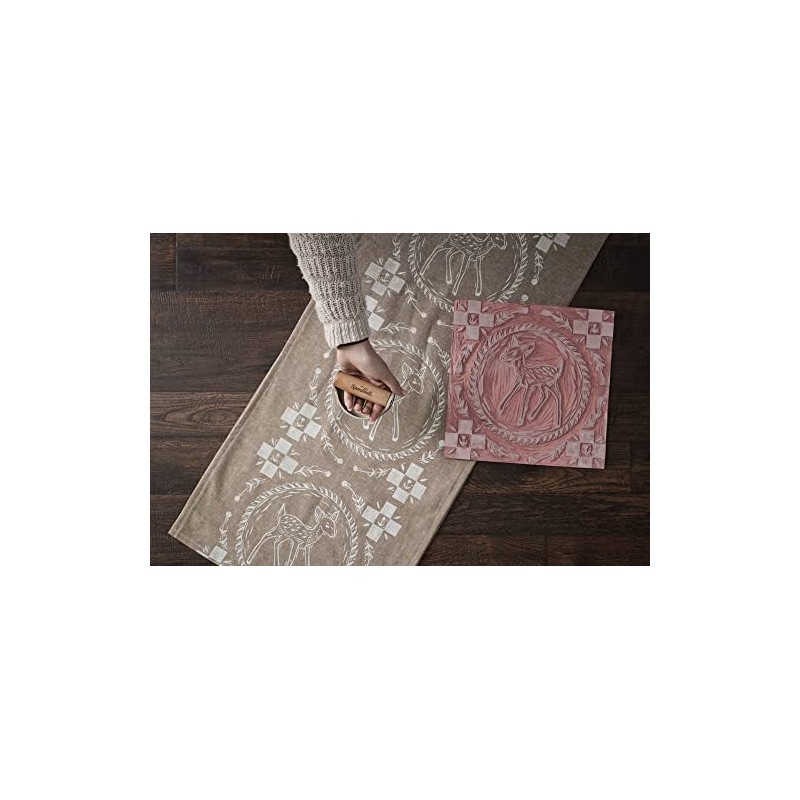 Speedball Speedy-Carve Block Printing Carving Block, Rectangle, Pink, 4 x