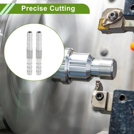 HOPESPANNER Hose Barb Fittings for Air Water Oil Gas Fuel 15/64" Hose Barb Tubing Connector 304 Stainless Steel 2 Pcs