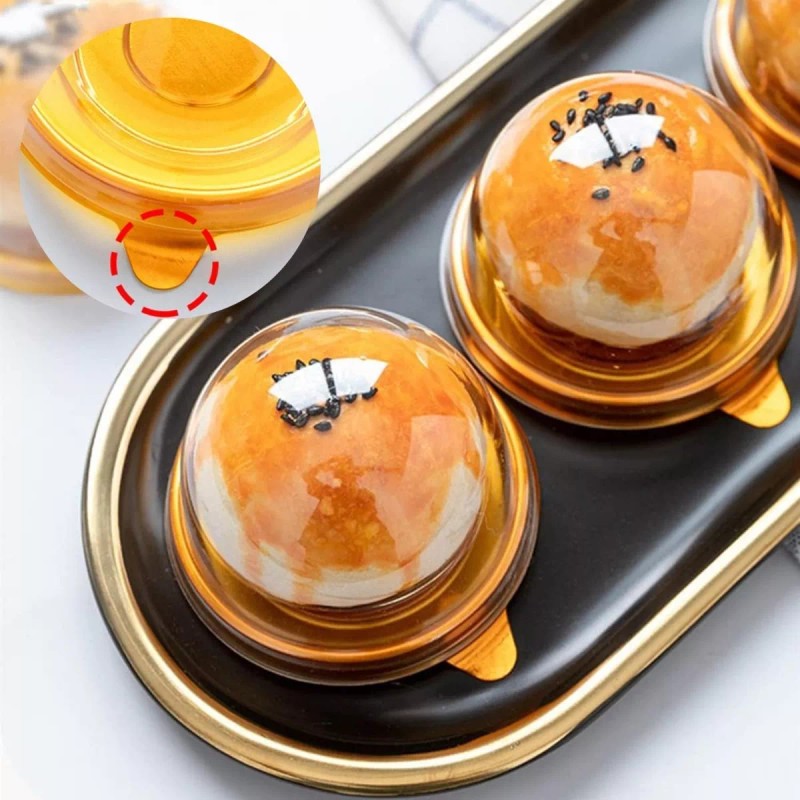 Baixi 50 Vasos Con Domo Estándar Cupcake Caja Individual