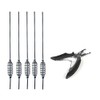 Set of 5 feeder spirals, long cast spirals, 31 cm