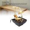 Tabletop Waterfall Fountain 3 Tier Lotus Leaf LED Light Circulating
