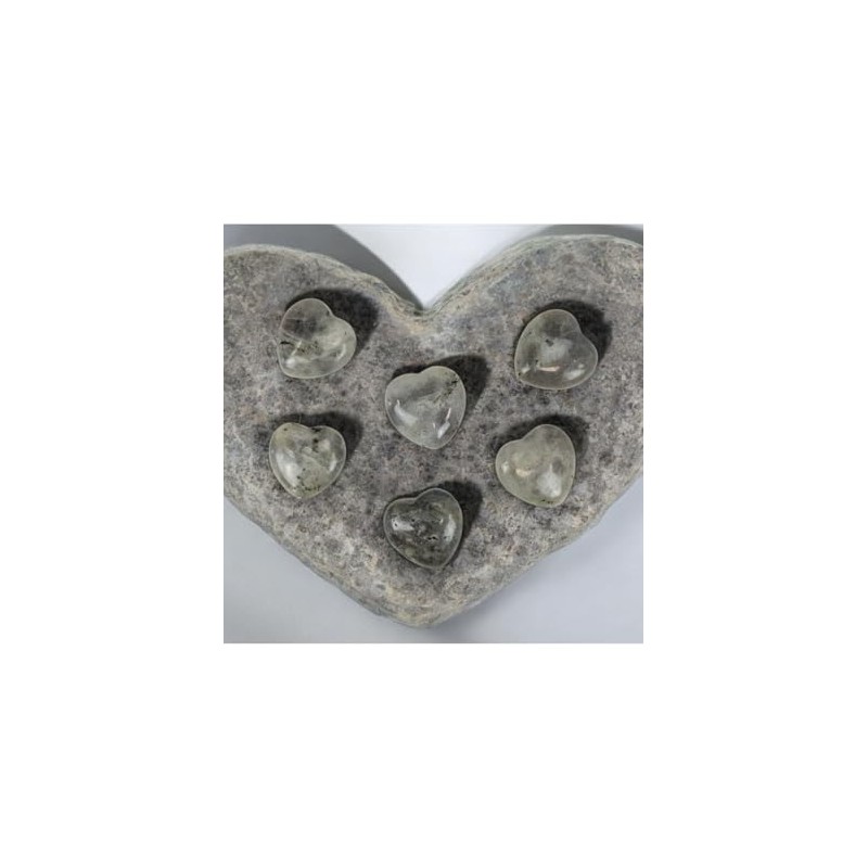 Coco Papaya Natural Labradorite Heart 20g